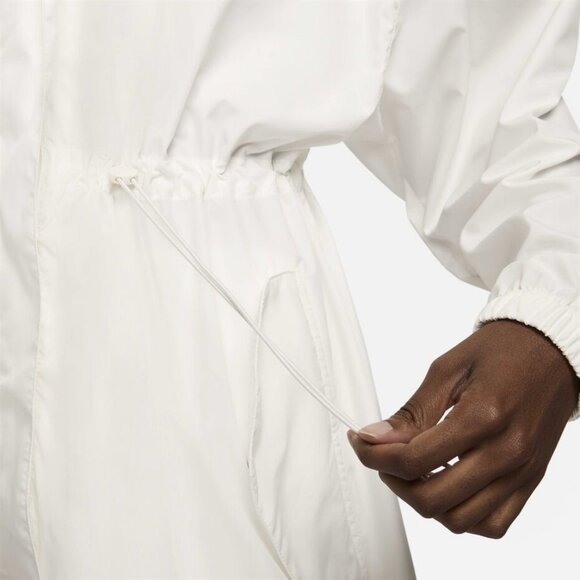 NEW Nike Sportswear Essential Trench Coat White Lightweight Womens L FN2843-133 - Picture 5 of 6